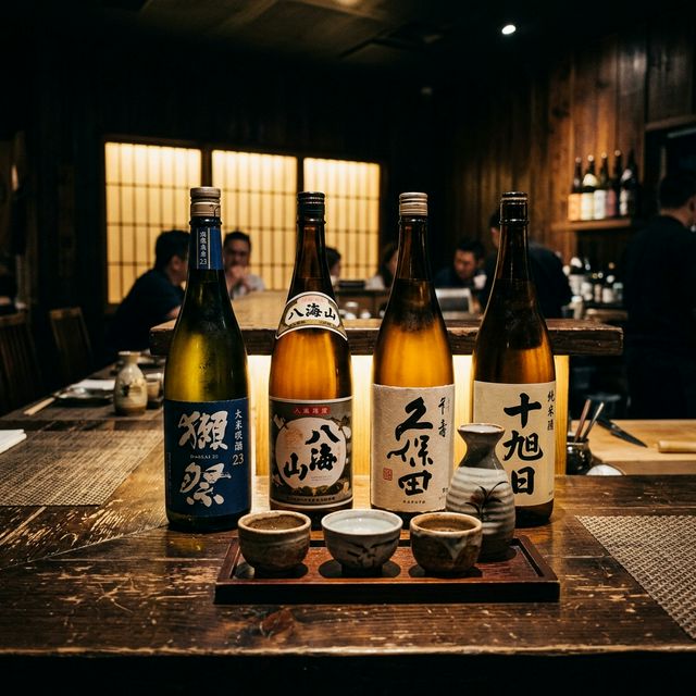 Sake and drinks selection